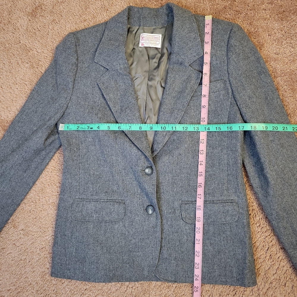 Pendleton Gray Wool 2 Button Blazer Jacket Women … - image 3
